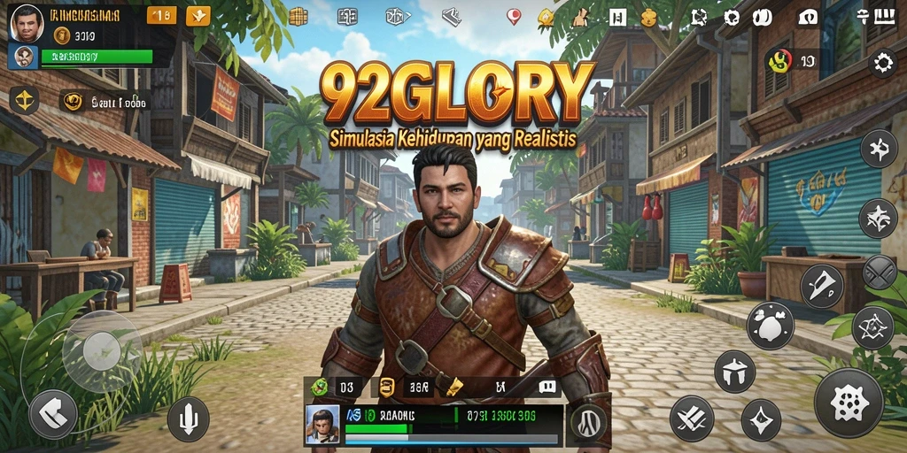 Tangkapan layar gameplay <strong>92GLORY</strong> yang menampilkan kehidupan virtual yang menarik.
