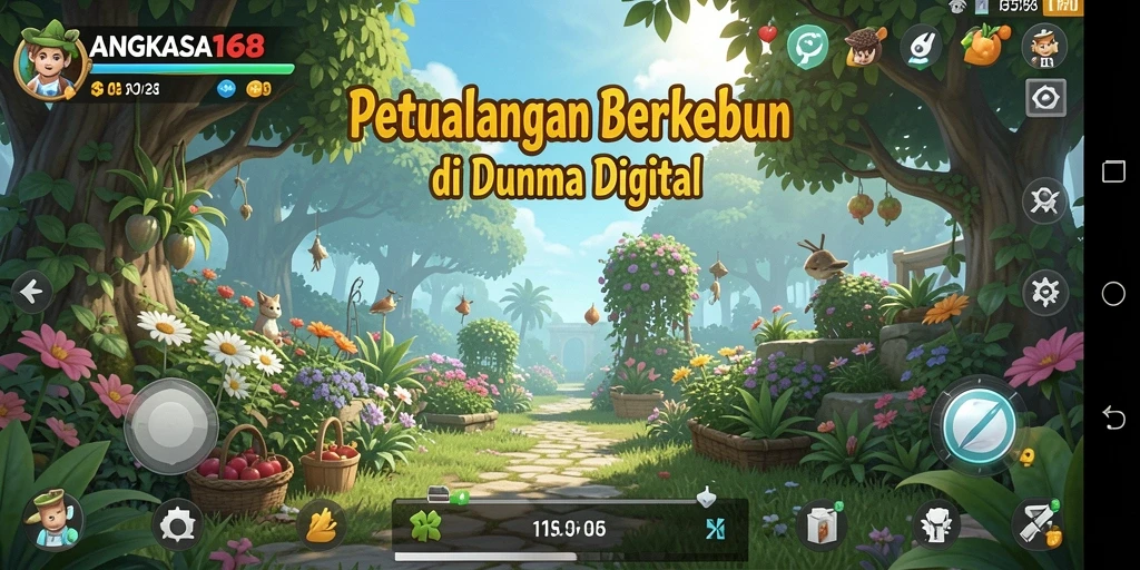 Tangkapan layar gameplay ANGKASA168 yang menggambarkan suasana pertanian.