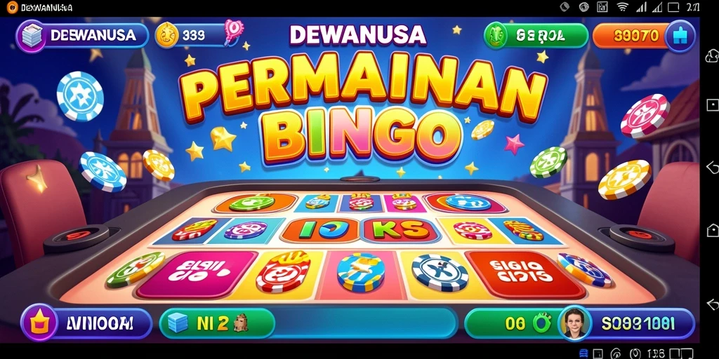 Tampilan permainan DEWANUSA dengan suasana Bingo yang menegangkan.