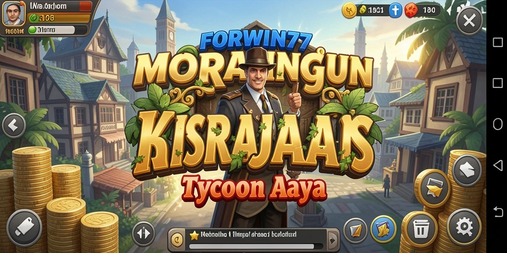 Tampilan menarik dari gameplay FORWIN77 yang menggambarkan strategi Tycoon.