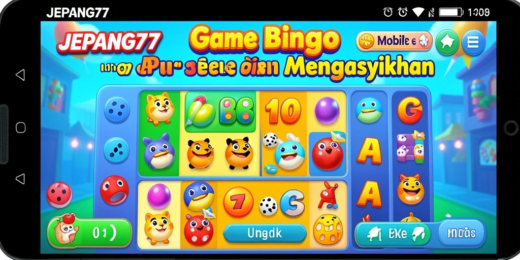Tampilan gameplay seru dari JEPANG77 saat bermain Bingo.