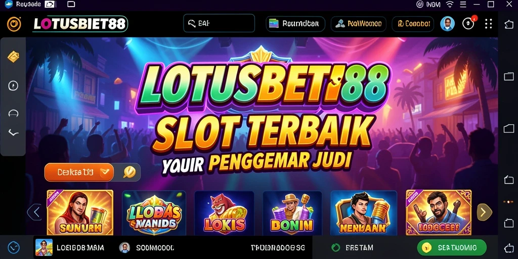 Tampilan menarik dari gameplay LOTUSBET88 yang penuh warna dan efek visual.
