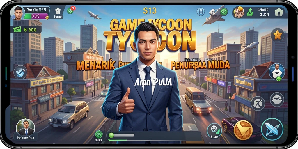 Tampilan gameplay S13 yang seru menunjukkan manajemen bisnis yang efektif.